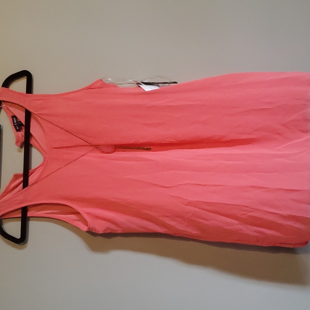 Womens coral pink sundress